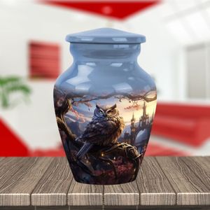 Customizable Modern <strong>Owl</strong> <strong>Urn</strong> for Human <strong>Ashes</strong> Infant Bird Memorial <strong>Urns</strong> Cremation <strong>Ashes</strong> Keepsake Personalized Pet <strong>Urn</strong> - Product Image 6