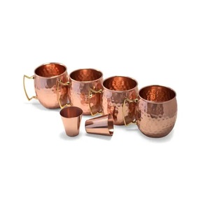 Smooth Pure Copper Moscow Mule Mug Made in India <b>Bulk</b> Quantity High Quality Vintage Modern Export Usage Home Hotel Restaurant - Product Image 2