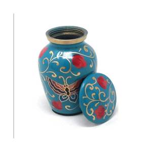 Urna de artesanía para cenizas, suministros funerarios, venta al por mayor, urna de aluminio, artesanía de cremación en La India con alta calidad - Product Image 5