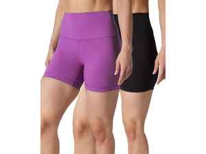 Pantalones cortos de Yoga estilo motorista para mujer, tela elástica de cintura alta, diseño transpirable de secado rápido, Ideal para gimnasio, correr y uso diario - Product Image 5