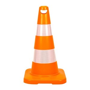 Lot de 10 cônes de signalisation réfléchissants 50 cm en caoutchouc et HDPE - Product Image 4