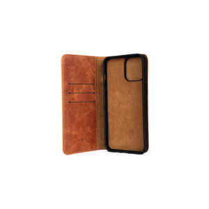 Étui portefeuille en cuir véritable Netzy pour iPhone 12 Pro, étui de protection multifonctionnel premium avec porte-cartes et rabat, coque de téléphone portable en PC - Product Image 5