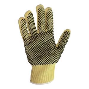 Guantes de seguridad para el trabajo de construcción Pvc punteado blanco amarillo azul guantes de hilo de algodón guantes de mano para la venta - Product Image 3