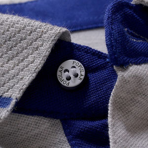 Polo de manga corta de diseño personalizado para hombre, Polo estampado de talla grande de buena calidad para hombre - Product Image 5