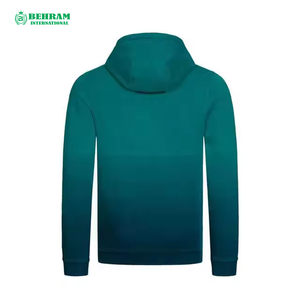 Sweat à capuche unisexe en molleton de coton biologique avec logo personnalisé, fermeture éclair, coupe régulière, grande taille, sublimation rapide, haute qualité - Product Image 2