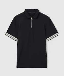 เสื้อโปโลผ้าคอตตอน/ไม้ไผ่ผ้าคอตตอนพิมพ์ลายระบายอากาศได้ดีสำหรับผู้ชายสีพื้น - Product Image 4