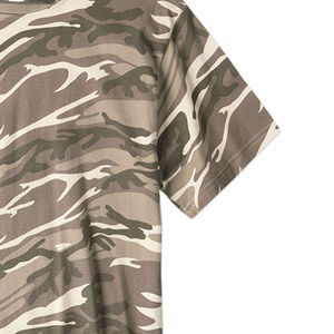 Camiseta de camuflaje de algodón 100% de manga corta para hombre, cómoda, precio al por mayor, duradera, superventas, camiseta transpirable para hombre - Product Image 5