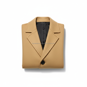 Manteau en laine pour homme personnalisé Camel – Fabricant OEM et marque privée - Product Image 5