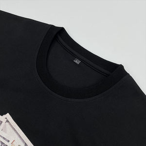 T-shirts poids lourd surdimensionnés pour hommes vente en gros personnalisés 100% tissu tricoté en coton de qualité supérieure impression numérique graphique - Product Image 3