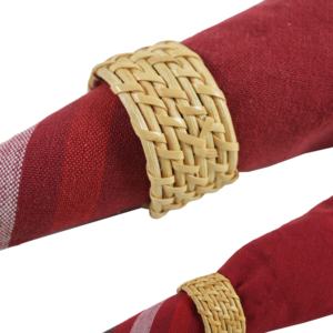 Anneaux de serviette à la mode de haute qualité porte-serviettes en rotin classiques nouvellement conçus fêtes de mariage restaurants décorations de table - Product Image 1