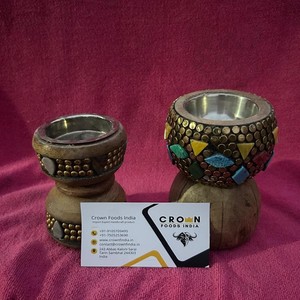 หัวเผาธูปหอมทำจากเรซินและไม้ - Product Image 2