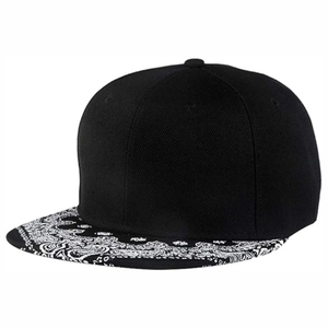 Gorras de malla lisas de 5 paneles de alta calidad personalizadas al por mayor gorras Snapback de ala plana con logotipo de parche sombreros para hombres - Product Image 1