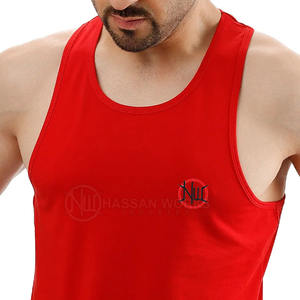 Débardeur de sport pour homme, été, 100% coton, respirant, séchage rapide, écologique, personnalisable - Product Image 5
