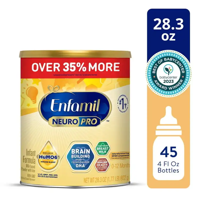 สูตรอาหารเด็ก Enfamil NeuroPro โภชนาการสําหรับทารกที่ใช้นม MFGM* ประโยชน์ 5 ปี สร้างสมองด้วยโอเมก้า 3 DHA ที่ผู้เชี่ยวชาญแนะนํา