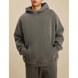 Sweats à capuche délavés à l'acide pour hommes en détresse personnalisés Sweat à capuche surdimensionné Vintage Lavage à l'acide avec sweats à capuche - Product Image 4