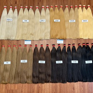 100% vierge vietnamienne blonde extensions de cheveux humains cuticule naturelle aligné cheveux raides en vrac produit de haute qualité - Product Image 6