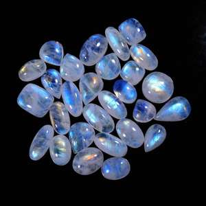 Pierre de lune arc-en-ciel forme mixte calibré fabrication de bijoux Cabochon pierre précieuse en vrac pierre de lune arc-en-ciel pierre précieuse en gros - Product Image 3