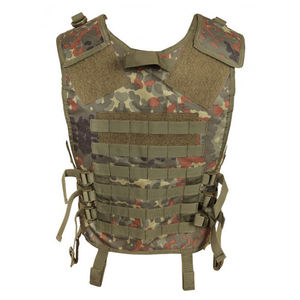 Chaleco de entrenamiento de malla Woodland de camuflaje personalizado, chaleco de Paintball transpirable y equipo de seguridad con cierre de cremallera - Product Image 4