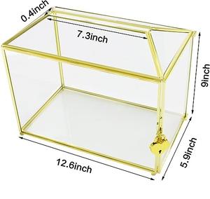 BOÎTE À BIJOUX EN VERRE EN LAITON FAIT À LA MAIN BOÎTE DE RANGEMENT AVEC AIMANTS POUR TAILLE PERSONNALISÉE PRIX BON MARCHÉ - Product Image 1
