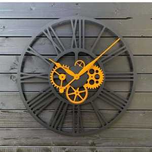 Tenture murale en métal de forme géométrique faite à la main décoration unique pour chambre à coucher salon avec aiguille Quartz nouveaux mariages - Product Image 3