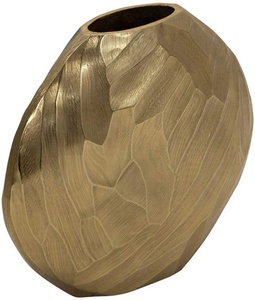 Cast Aluminum Vase Aluminum Polished Metal <b>Table</b> <b>Top</b> Vase With <b>Mirror</b> Polished for Home & Wedding Parties Decor - Product Image 1