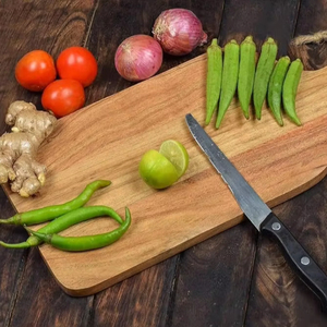 Prix de gros Planche à découper ronde pliable en bois HF CRAFTS Bloc à découper pour service de pizza pour la maison, la boulangerie et la cuisine - Product Image 5