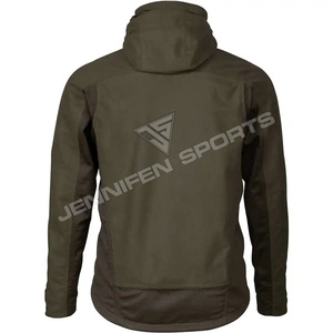 Chaqueta de caza de invierno con capucha Shell cuero sintético/tela de poliéster cierre de cremallera bolsillos delanteros forro interior de poliéster - Product Image 2