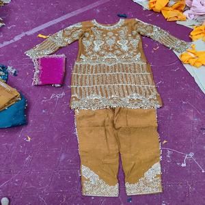 Elegante diseñador pakistaní largo Georgette Kurti alta calidad moda india seda algodón traje para damas para bodas fiestas - Product Image 2