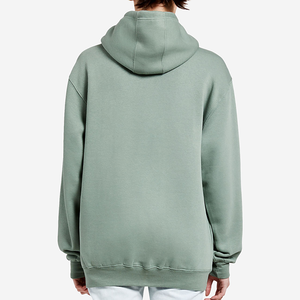 Sweat à capuche à cordon de couleur unie de haute qualité coupe régulière sweat à capuche en polaire uni pour hommes - Product Image 5