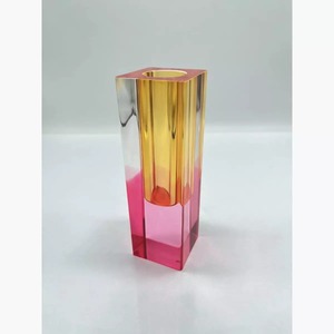 Adorable bougeoir en verre, élégant centre de table, accent décoratif élégant, romantique et festif, décoration d'intérieur - Product Image 2