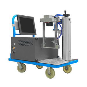 Machine de marquage laser à fibre QCW portable haute puissance 150W pour gravure profonde de codes d'identification de véhicules et de vannes - Product Image 1