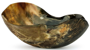 Bol en corne fait main élégant, finition brillante, sans BPA, pour la décoration de table de cuisine rustique moderne traditionnelle, biologique - Product Image 2