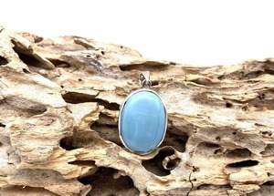 Collar de Plata de Ley 925 Estilo Boho Clásico para Mujer, Chapado en Rodio, con Ópalo Azul, Joyería Hecha a Mano, Regalo para Esposas, JESSICA - Product Image 2