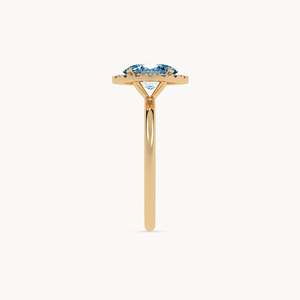 Alma Rhodium-Plattierter Fassungsgeschliffener Verlobungsring Trendiger Hochzeitsschmuck Geschenk - Product Image 5