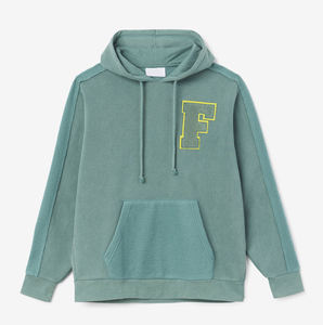 Sweat à capuche à impression bouffante pour hommes personnalisé de haute qualité en molleton de coton lourd avec appliques brodées pour une utilisation en hiver - Product Image 5