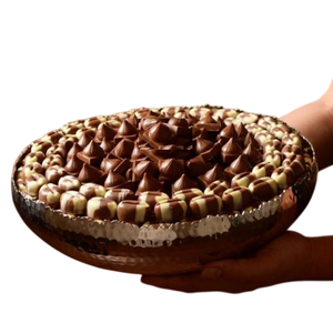 Bol de service de table en métal moderne pour la restauration Bol de service écologique pour le chocolat et les bonbons pour les mariages et les événements à la maison - Product Image 5