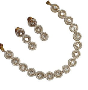 Nueva llegada collar Kundan joyería pesada boda para niñas y mujeres - Product Image 4