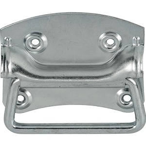 VORMANN Blue Zinc-Plated Steel Cabinet Organizer 80mm Height 100mm Width 4-Hole <b>Box</b> Handle Packaged in Units of 10 - Product Image 1