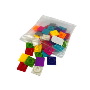 Paquete de 50 discos conectores de 10 colores para construir bloques Educativos para el juego y la creatividad de los niños - Product Image 6