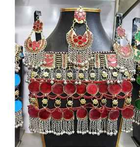 Parures de bijoux de mariée afghanes tendance pour femmes, designs personnalisés, acier inoxydable artisanal, accessoires de mode pour les fêtes, dernières tendances - Product Image 6