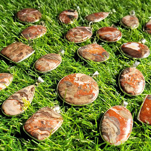 ที่ดีที่สุดเกรดเสือดาวผิว Cabochon คุณภาพสูงเสือดาวผิวหลวมอัญมณี Cabochon หลวมจี้โลหะสําหรับเครื่องประดับ - Product Image 3