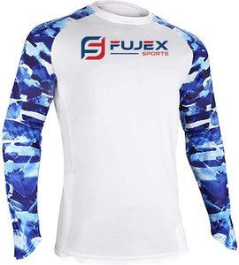 Camisetas de Pesca con Protección UV UPF50 para Hombre, Sublimadas, de Secado Rápido, Manga Larga, Tipo Polo - Product Image 1