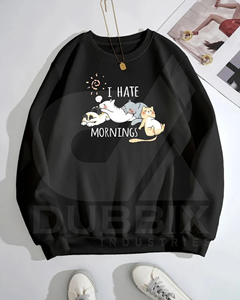 Sudadera con estampado Uni -- sex, estilo cómodo, 100% poliéster, diseño de pegatina personalizable y logotipo de Color, sudadera con timbre - Product Image 1