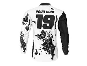 Venta caliente logotipo personalizado Racing Motocross Jersey de alta calidad de secado rápido Auto Moto desgaste transpirable impresión por sublimación - Product Image 3