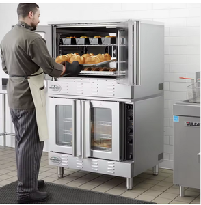 ¡Consíguelo Ahora! Diner's-Perfomance Equipments CG2-NK Hornos de Convección de Gas Natural de Doble Plataforma y Tamaño Completo con Patas - Product Image 1