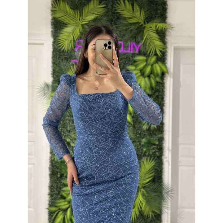 Long Sleeve Square Collar Lurex Fabric Fishtail New Season Evening Dress DS1469 1469