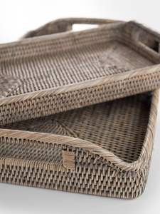 Vente en gros de plateaux à fruits ronds traditionnels en rotin naturel faits à la main de différentes tailles plateaux de service en rotin personnalisés plateaux de décoration intérieure - Product Image 3