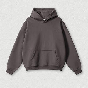 Sweat-shirt à capuche surdimensionné pour homme Pull-over à capuche pour l'hiver brodé avec logo personnalisé et épaules tombantes Pull-over pour l'hiver - Product Image 4