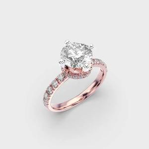 Bague en diamant de laboratoire abordable fabriquée en Inde pour l'engagement pour les revendeurs disponibles à un prix abordable - Product Image 3