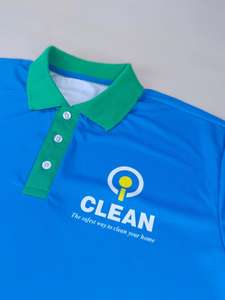 Camisetas de polo informales OEM para hombre, camiseta de golf de algodón/poliéster de secado rápido con logotipo personalizado, letras ecológicas al por mayor - Product Image 3